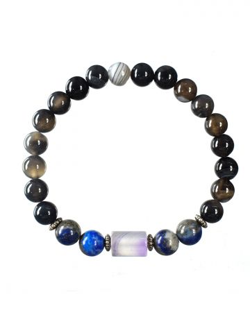 Kumbh Rashi Bracelet With Semi Pre.Stone