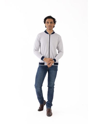 Sanskar- Menswear- Jacket- Grey 