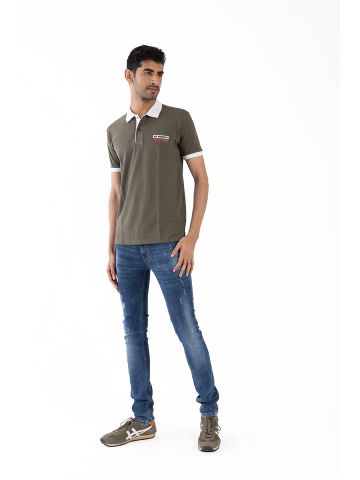 Sanskar-Menswear-Fashion Polo H\S-Olive