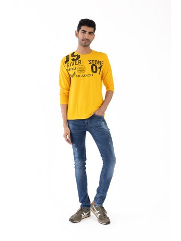Sanskar-Menswear-Crew Neck Tee F\S-Lemon