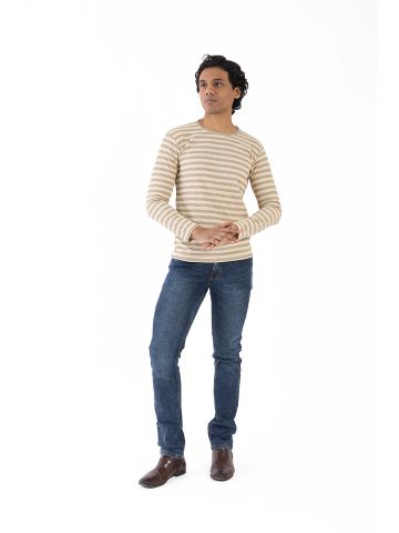 Sanskar-Menswear-Crew Neck Tee F\S-Fawn
