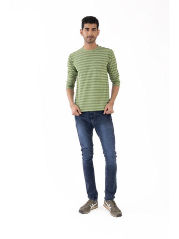 Sanskar-Menswear-Crew Neck Tee F\S-Green