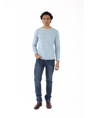 Sanskar-Menswear-Crew Neck Tee F\S-Sky