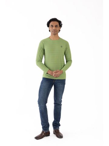 Sanskar-Menswear-Crew Neck Tee F\S-Green