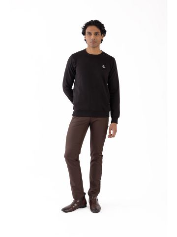 Sanskar- Menswear - Non Hooded Sweatshirt- Navy