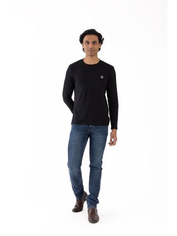 Sanskar-Menswear-Crew Neck Tee F\S-Black