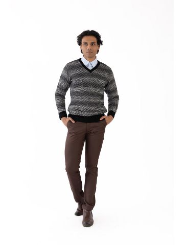 Sanskar-Menswear-Sweater F/S- Black