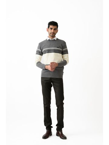 Sanskar-Menswear-Sweater F/S- Grey