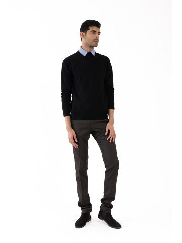 Sanskar-Menswear-Sweater F/S- Black 