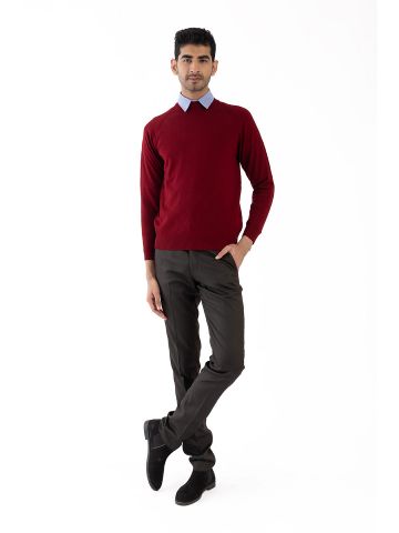 Sanskar-Menswear-Sweater F/S- Maroon Mix 