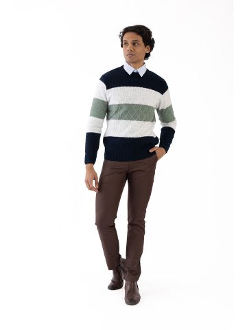 Sanskar-Menswear-Sweater F/S- Navy 