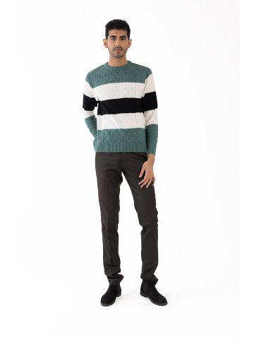 Sanskar-Menswear-Sweater F/S- Sea Green 