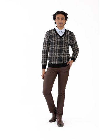 Sanskar-Menswear-Sweater F/S- Black 