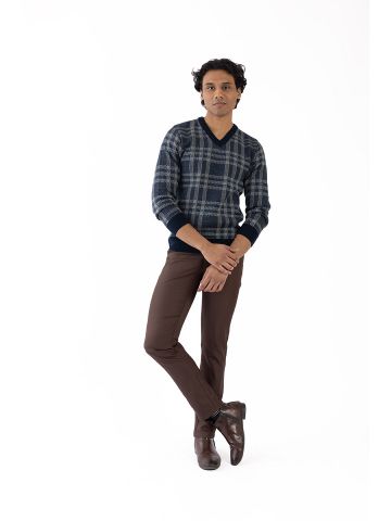 Sanskar-Menswear-Sweater F/S- Navy 