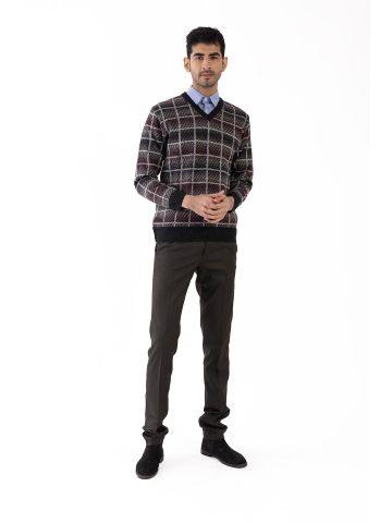 Sanskar-Menswear-Sweater F/S- Black Mix 