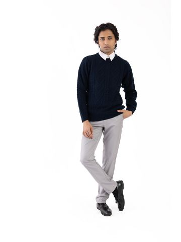 Sanskar-Menswear-Sweater F/S- Navy 