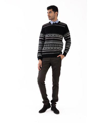 Sanskar-Menswear-Sweater F/S- Black 