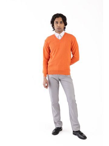 Sanskar-Menswear-Sweater F/S- Bhagwa