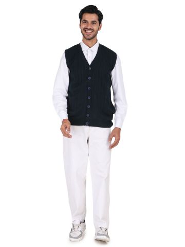 Sanskar Menswear-Sweater S/L-B. Green