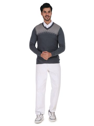 Sanskar Menswear-Sweater F/S-S. Grey