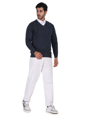 Sanskar Menswear-Sweater F/S-Blue Mix