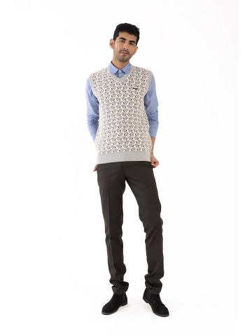 Sanskar- Menswear- Sweater S/L- Coffee