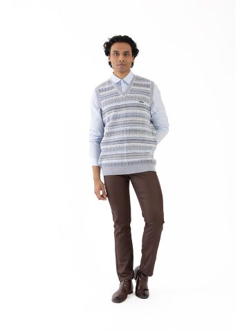 Sanskar- Menswear- Sweater S/L- Navy 