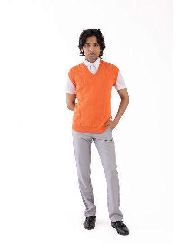 Sanskar- Menswear- Sweater S/L- Bhagwa 