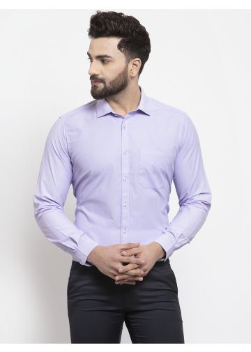 Sanskar Menswear Formal Shirt Purple