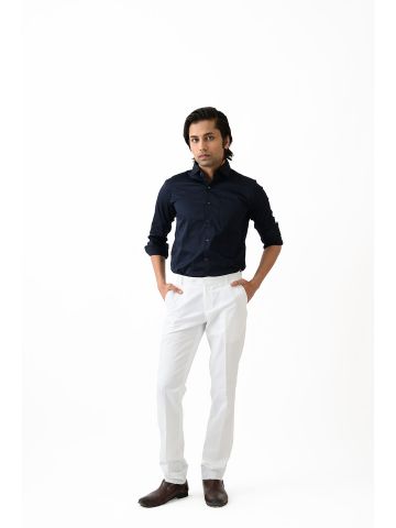 Sanskar-Menswear-Formal Trouser-Milky White