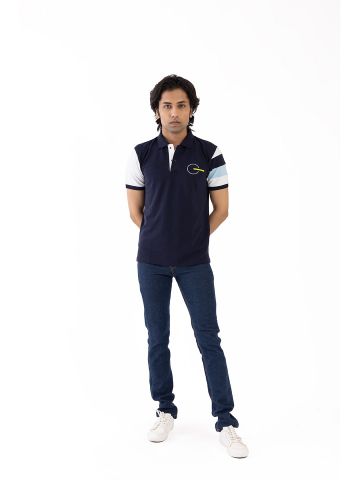 Sanskar-Menswear-Fashion Polo H\S-Navy
