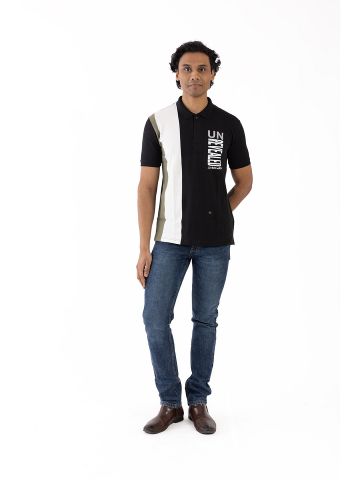Sanskar-Menswear-Fashion Polo H\S-Black