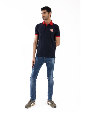 Sanskar-Menswear-Fashion Polo H\S-Navy