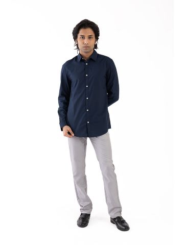Sanskar-Menswear-Casual Shirt- Navy 
