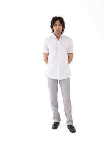 Sanskar-Menswear-Casual Shirt- White 