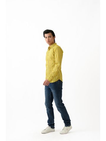 Sanskar-Menswear-Casual Shirt-Yellow