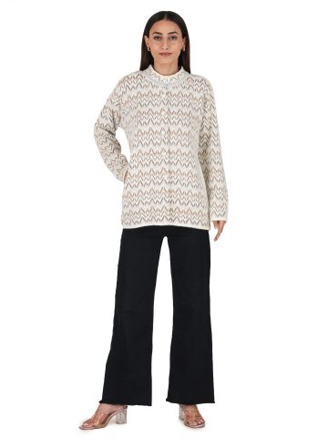 Aastha Womenswear-Cardigan F/S-White