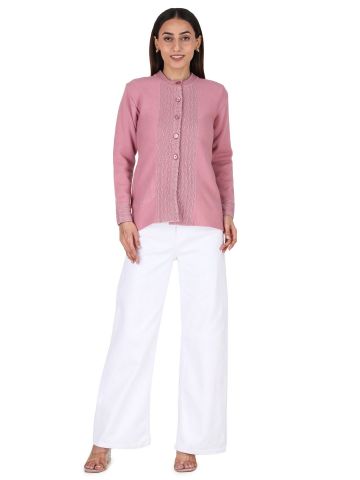 Aastha Womenswear-Cardigan F/S-Lt Purple